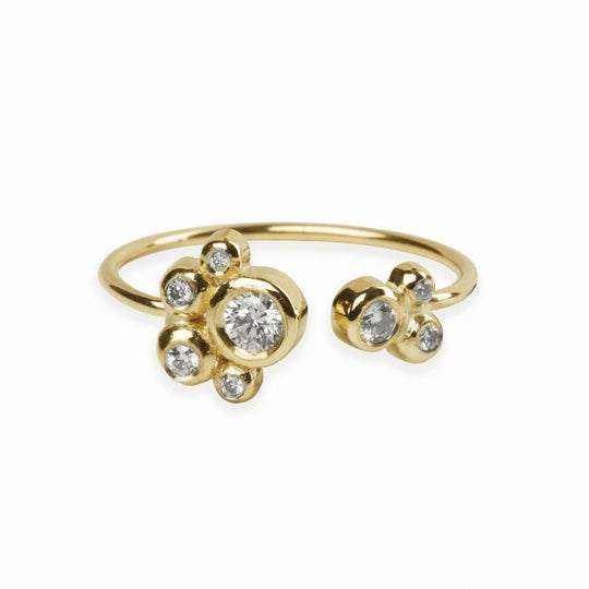 Elizabeth Buenaventura -  Sea Foam Bubble Cuff Ring