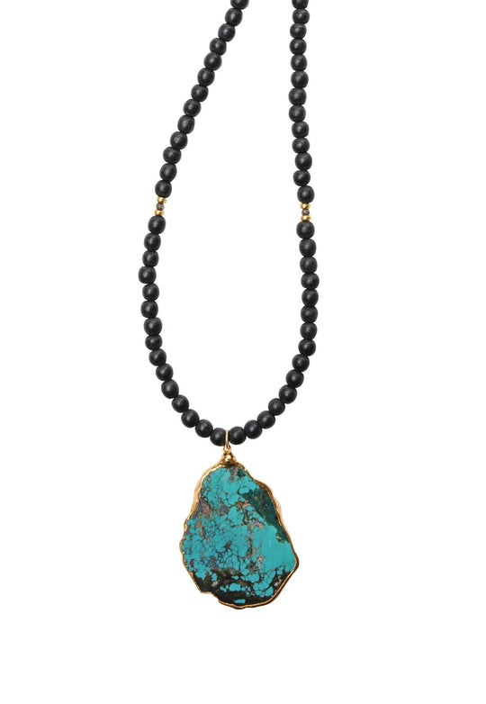 Heather Gardner - African Bead Turquoise Necklace
