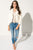 PIPER White Studded Leather Jacket | PIPER Veste en cuir blanche clouté