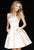 Sherri Hill - 51390 Strapless Satin Short A Line Dress In Neutral