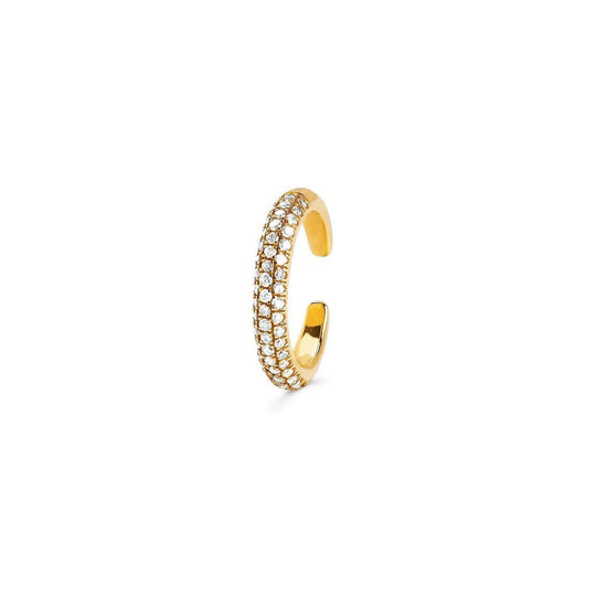 Logan Hollowell - Pavé Diamond Ear Cuff in Yellow Gold