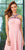 Angela and Alison - Halter Style Multi-Color Floral Strap Long Gown 771044 in Pink