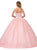 Dancing Queen - 1338 Lace Applique Bateau Ballgown In Pink