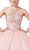 Dancing Queen - 1349 Embellished Halter Ballgown In Pink