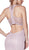 Cinderella Divine - CB0031 Deep Halter V-neck Mermaid Dress In Pink