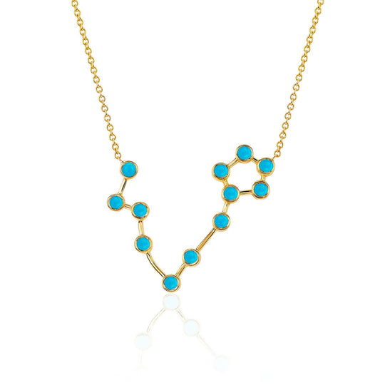 Pisces Turquoise Constellation Necklace