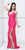 Primavera Couture - 9863 Bedazzled V-neck Sheath Dress  in Pink