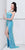 Primavera Couture - 9870 Ornate V-neck Sheath Dress  in Blue