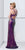 Primavera Couture - 9870 Ornate V-neck Sheath Dress  in Purple