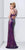 Primavera Couture - Ornate V-neck Sheath Dress 9870 In Purple