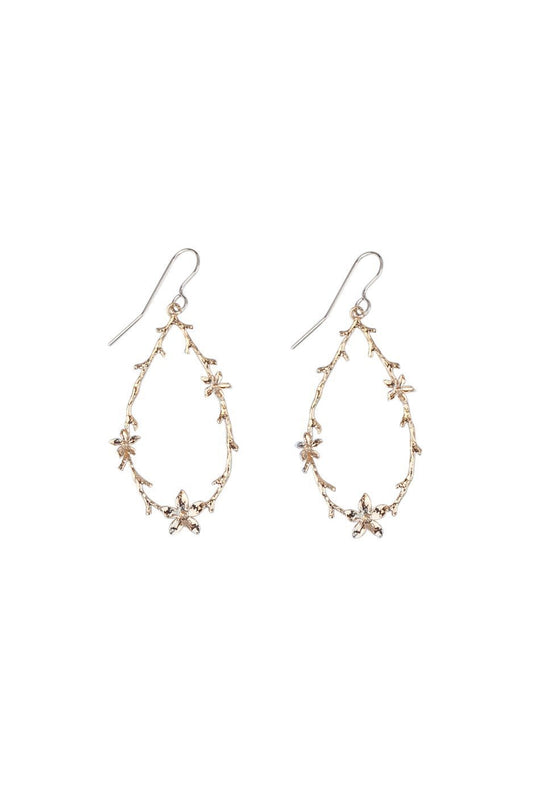 Heather Gardner - Floral Earring in Gold or Silver