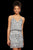Sherri Hill - 53148 Sequined Blouson Bodice Short Dress In Silver