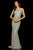 Sherri Hill - 52949 Beaded High Halter Sheath Dress In Silver