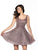 Blush by Alexia Designs - 11809 Sequined Scoop Cocktail Dress In Purple and Red