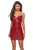 La Femme - 28229 Strapless Sweetheart Short Dress In Red