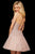 Sherri Hill - 53100 Beaded Lace Appliqued Short Dress In Pink