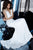 Jovani - 64321 V-Neck and Back Long Sheath Dress In White