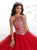 Fiesta Gowns - 56326 Sleeveless Beaded Halter Tulle Ballgown