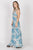 BLUE ROSE CUTOUT MAXI
