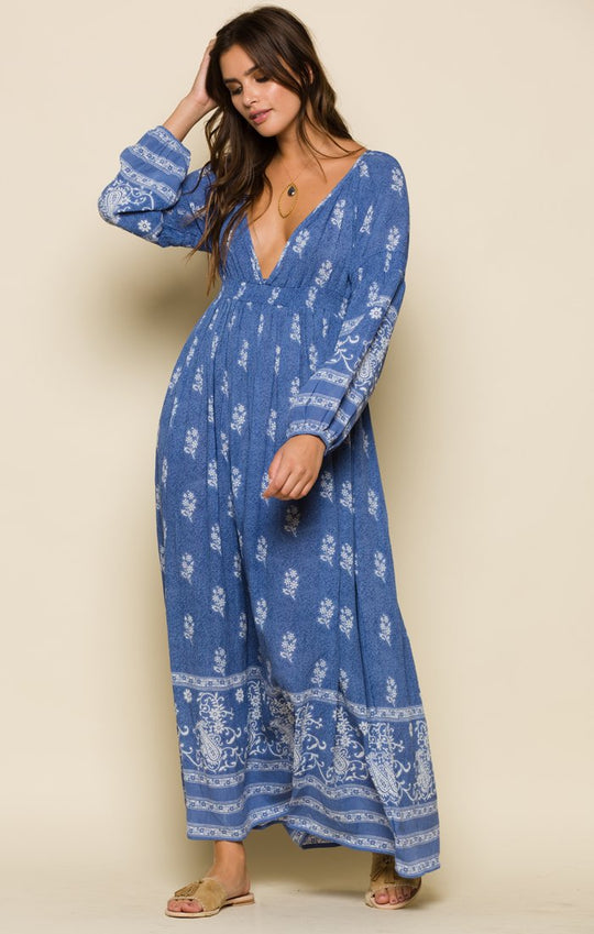 NINA PLUNGE MAXI DRESS