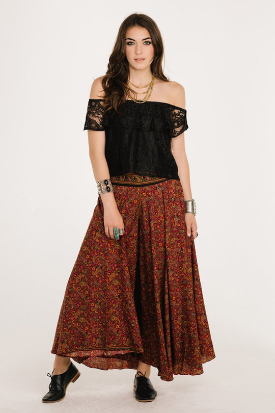 RAGA - Prague Gardens Pant in Brown