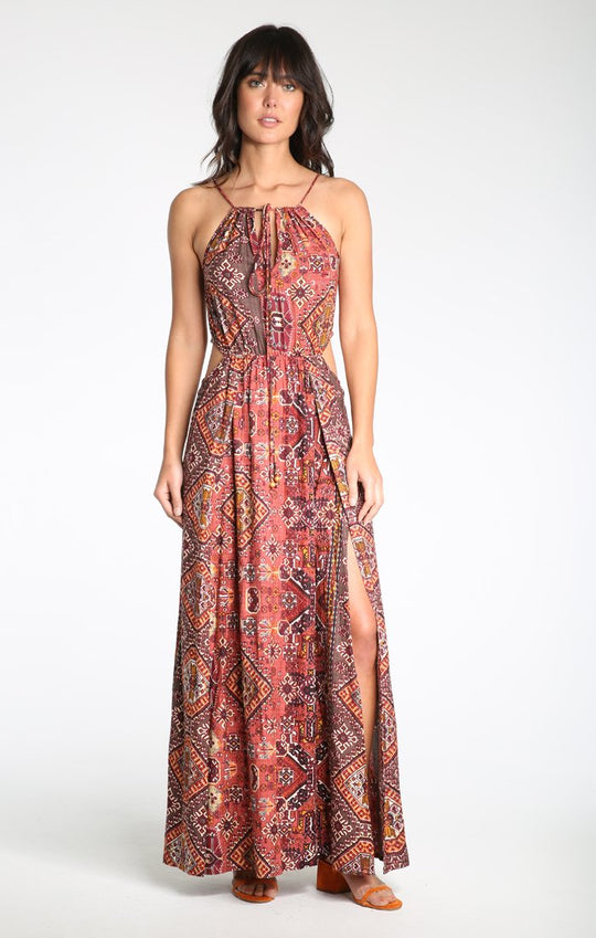 RUSTIC WOODLAND SIDECUT MAXI