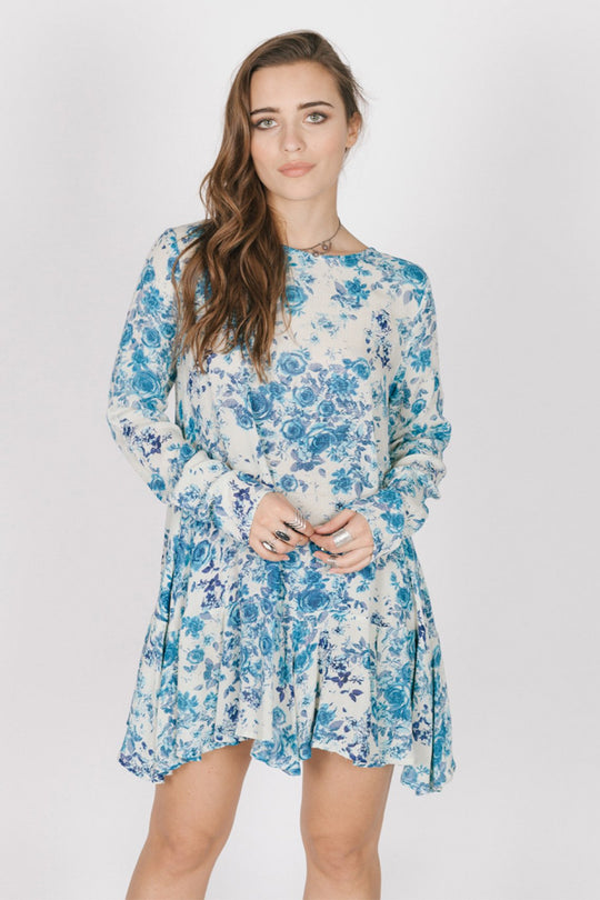 BLUE ROSE DRESS