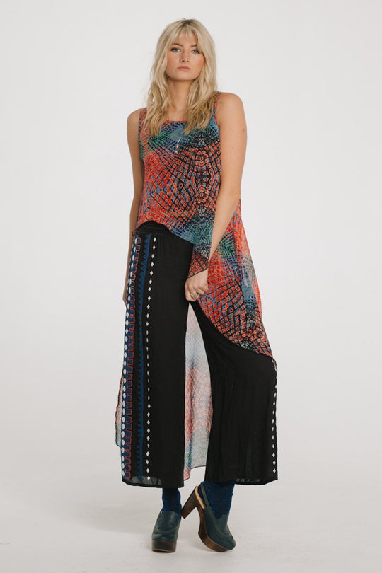 RAGA - Novella Pant in Black Multi-Color