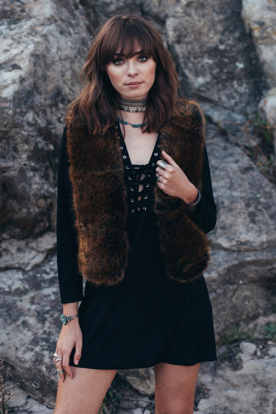 BEARCLAW FAUX FUR VEST