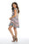 RAGA - Riviera Vibes Cap Sleeve Mini in Multi-Color