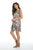 RAGA - Riviera Vibes Cap Sleeve Mini in Multi-Color