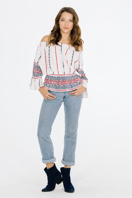 AMALIA OFF SHOULDER TOP