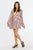 SUNSET ROSE BELL SLEEVE DRESS
