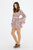 SUNSET ROSE BELL SLEEVE DRESS
