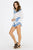 RAGA - Playa Del Carmen Shorts in White and Blue