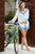 RAGA - Playa Del Carmen Shorts in White and Blue