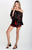 MIDNIGHT BLOSSOM POM-POM ROMPER