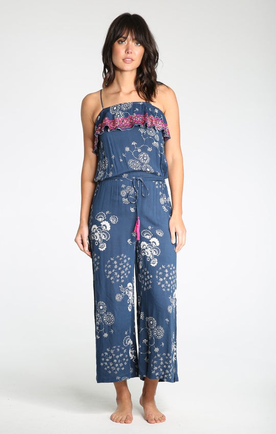 Unspoken Love Frill Top Jumpsuit
