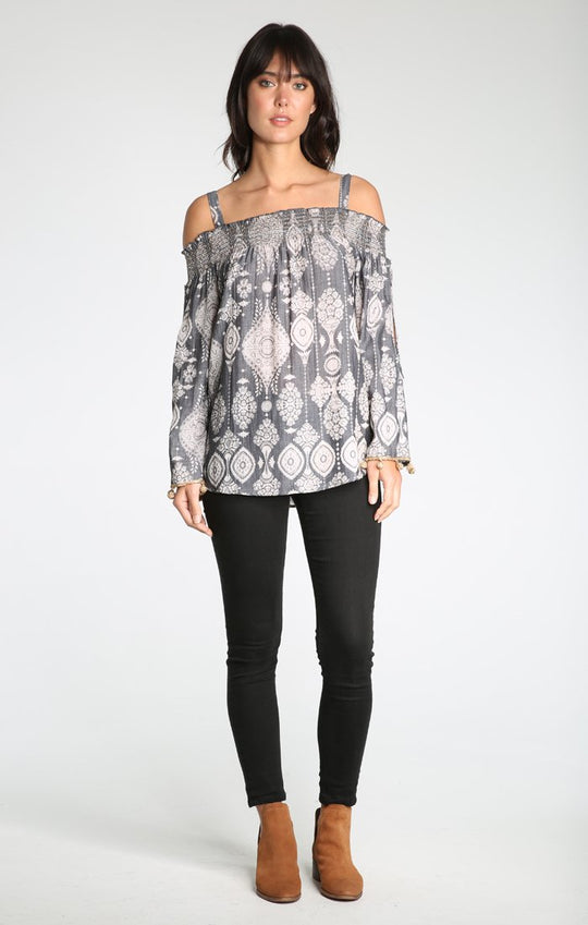 ANDREA COLD SHOULDER BLOUSE