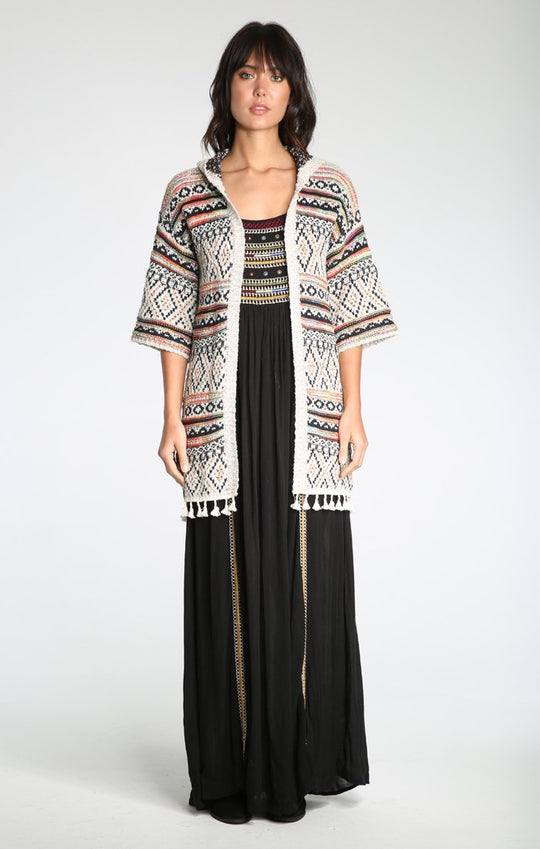 Running Rampant Tassel Sweater