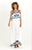 MEDITERRANEAN MIST RUFFLE-TOP MAXI