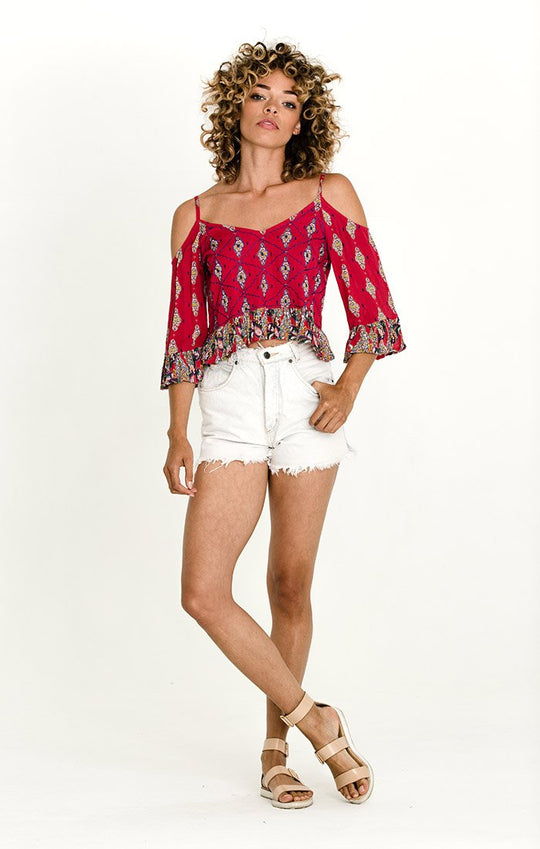 ALICE COLD SHOULDER BLOUSE