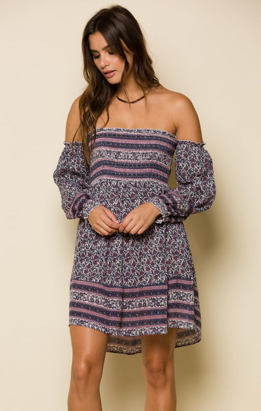 SYDNEY OFF SHOULDER MINI DRESS