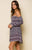 Raga - Sydney Off Shoulder Mini Dress In Multi-color