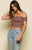 IN BLOOM OFF-SHOULDER CROP TOP