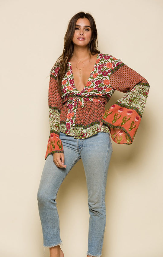 ENCHANTED FOREST WRAP TOP