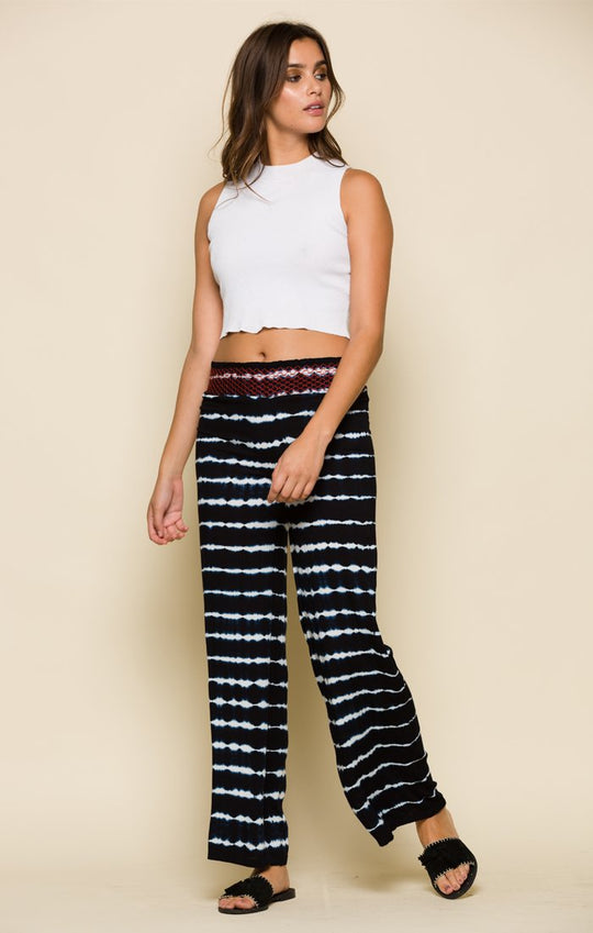 NAUTICAL DAYS SMOCK WAIST PANT