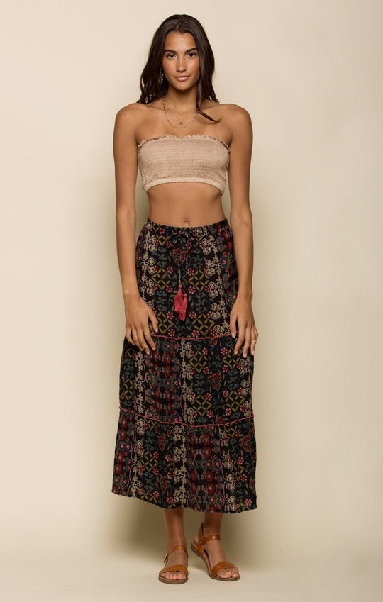 YASMIN TIERED MAXI SKIRT