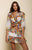 RAGA - Watercolor Fields Tiered Mini Skirt in Multi-Color