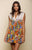 WATERCOLOR FIELDS SHORT DRESS
